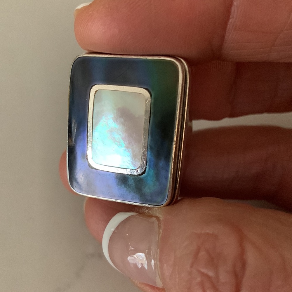 Sterling Silver and Abalone Ring